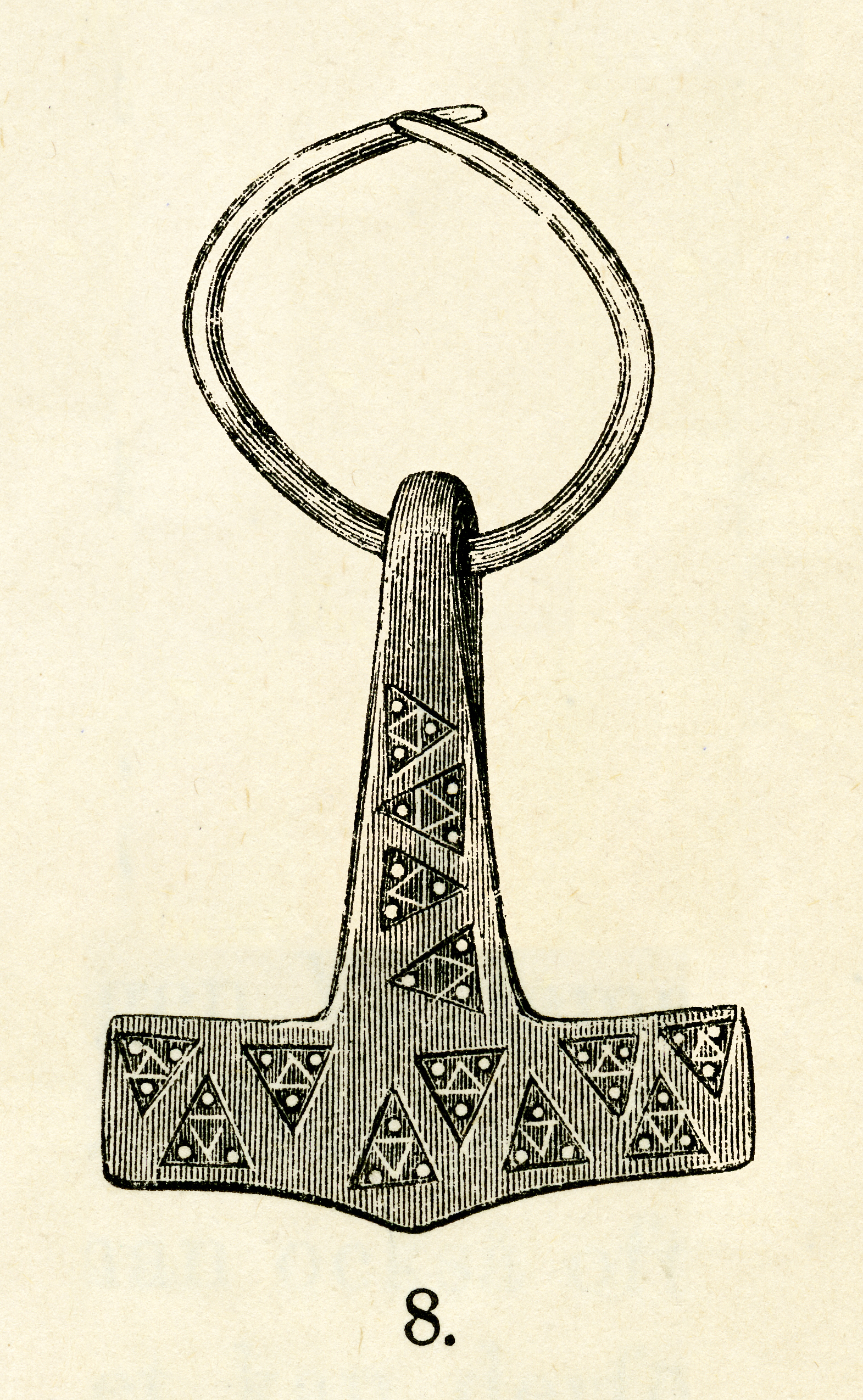 Kladivo germánského boha Thora Mjolni - nález Moheda, Småland, Švédsko. Vikingský ochranný amulet. Skandinávský talisman. PAGANIA.CZ - pohanský obchod